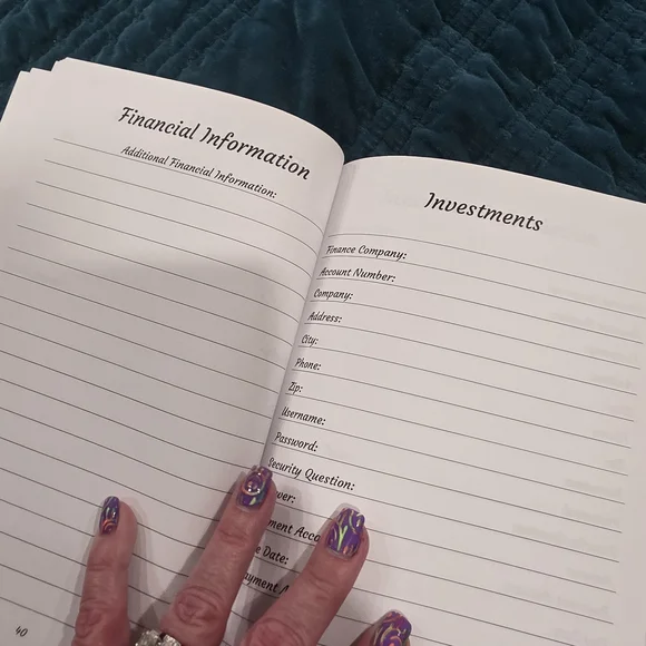 Floral End of Life Organizer Planner - Picture 6 of 11